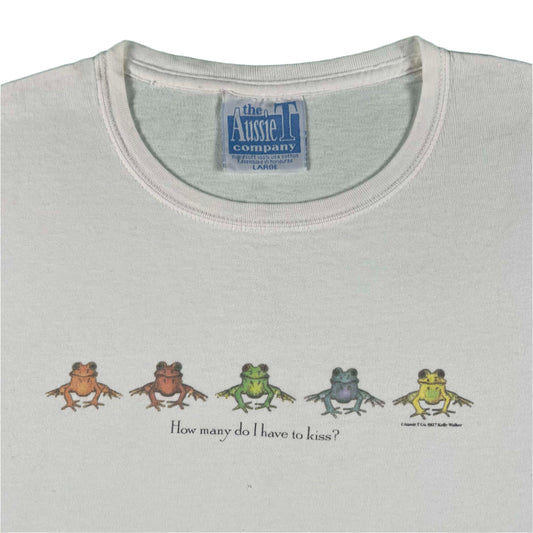 00s 'How many do I have to kiss?' Frog Tee- M