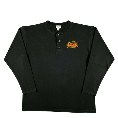 00s Big Nose Kate's Saloon Long Sleeve Henley Tee- L