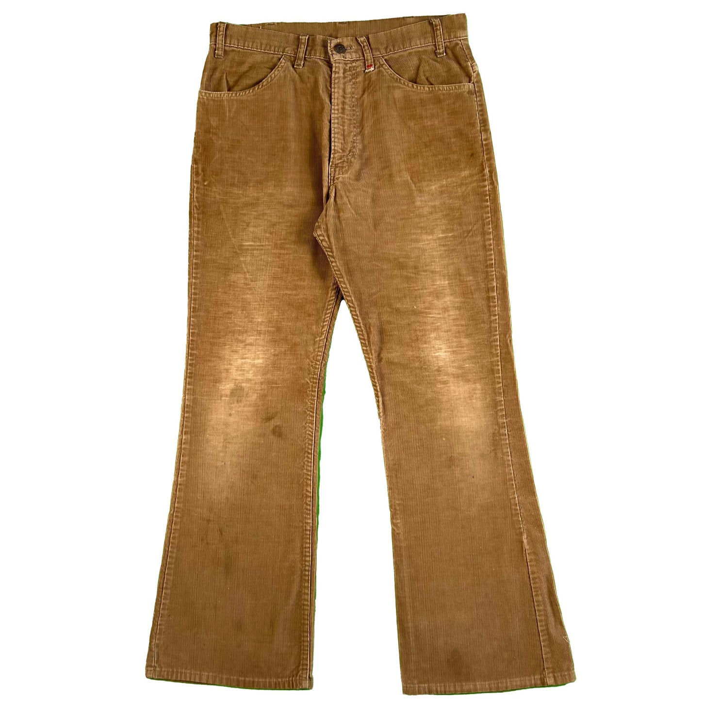 70s Dark Tan Levi's 646 Corduroy Flares- 32x29.5