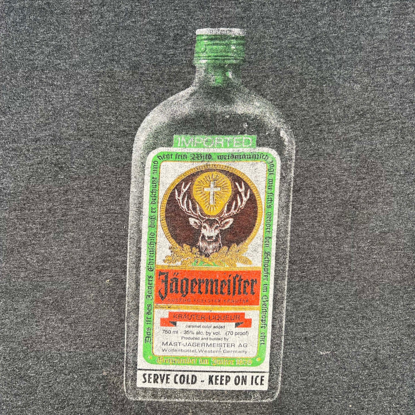 00s Sun Faded Jägermeister Tee- XL