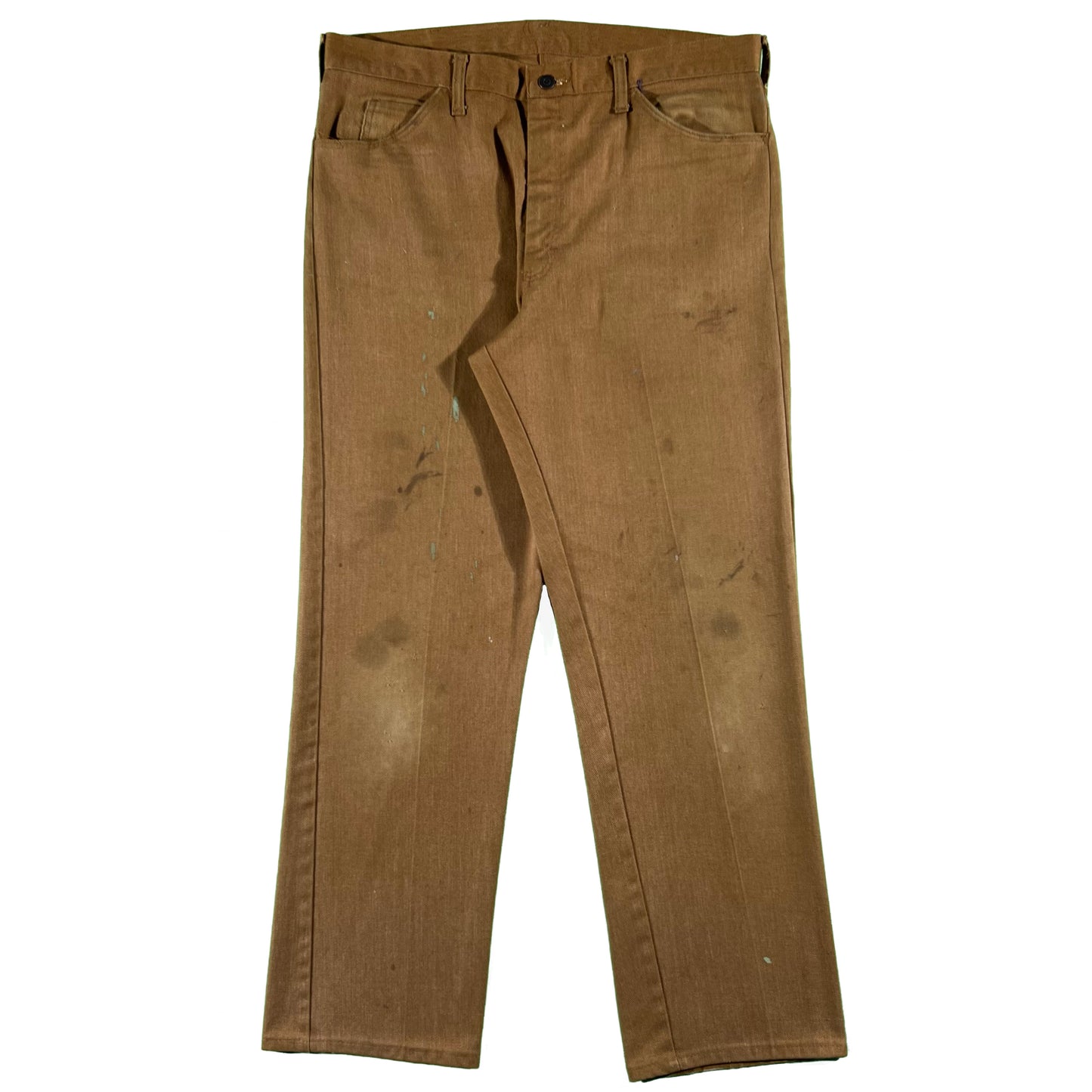 70s Faded Caramel Tan JcPenney Work Pants- 35x29.5