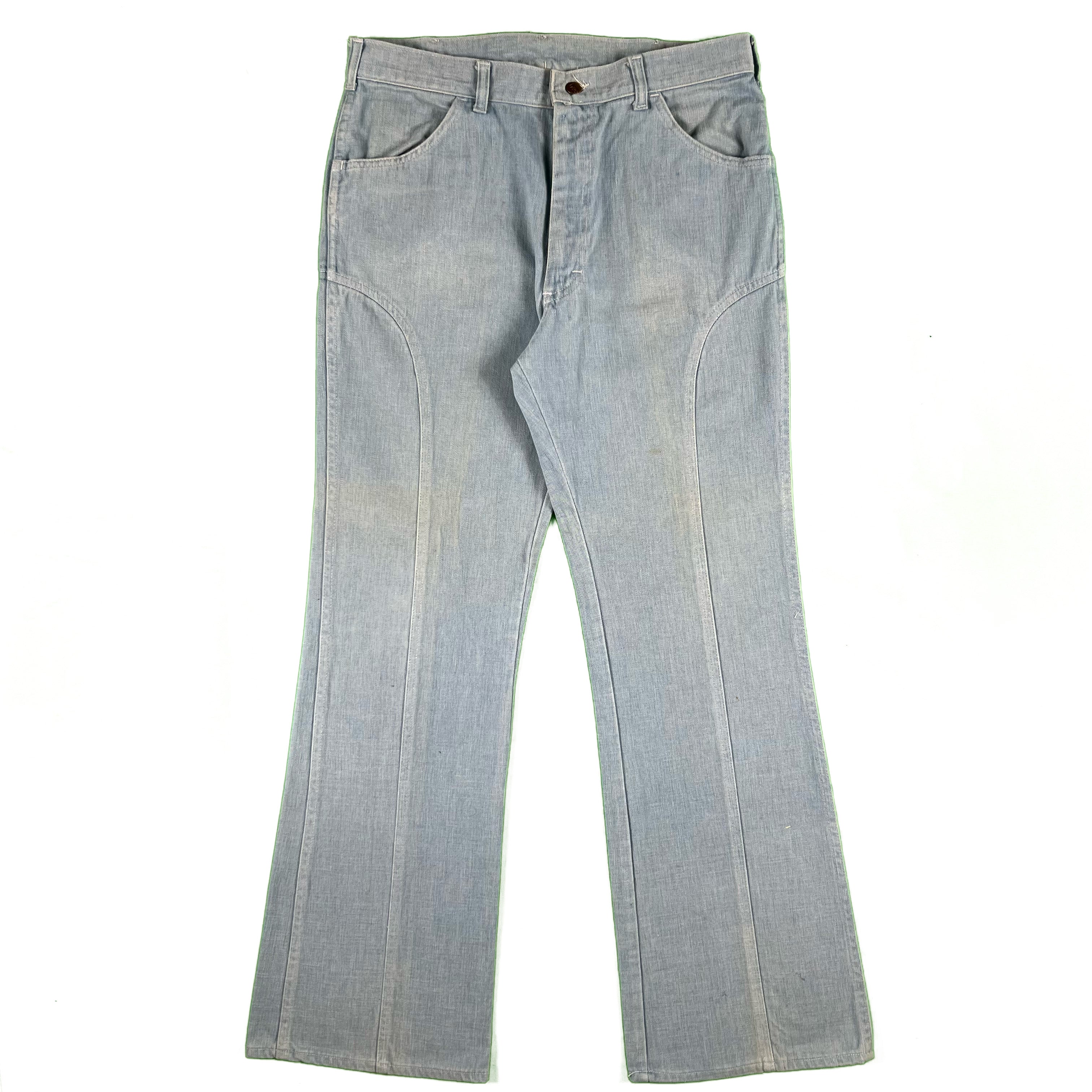 70s Lee Moleskin Flares- 33x32.5 – Plum Garments