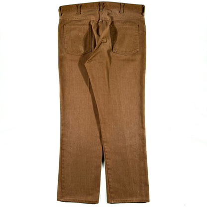 70s Faded Caramel Tan JcPenney Work Pants- 35x29.5