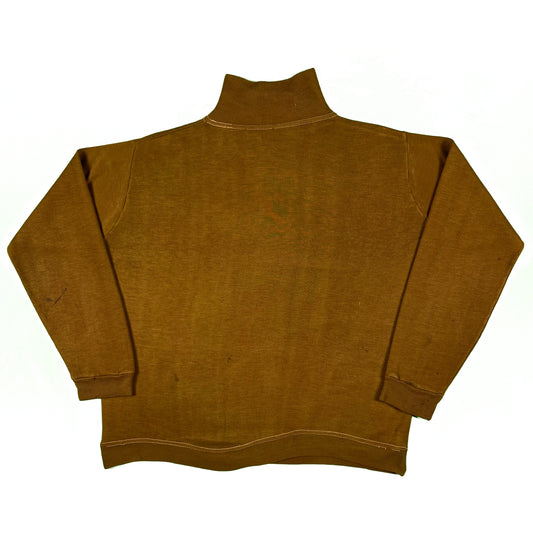 50s Dark Caramel Brown Creslan Sweatshirt- XL