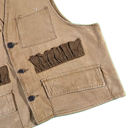 60s Boxy Canvas Shooting Vest- M