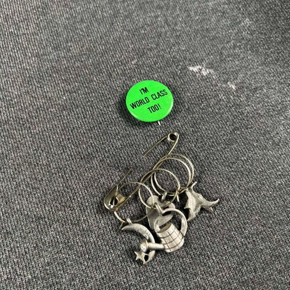 90s Dark Grey Chopped Charm Sweatsuit- L