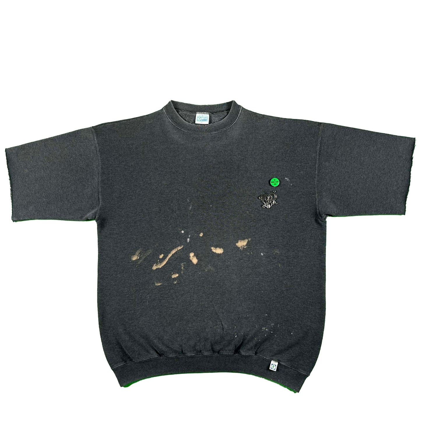 90s Dark Grey Chopped Charm Sweatsuit- L