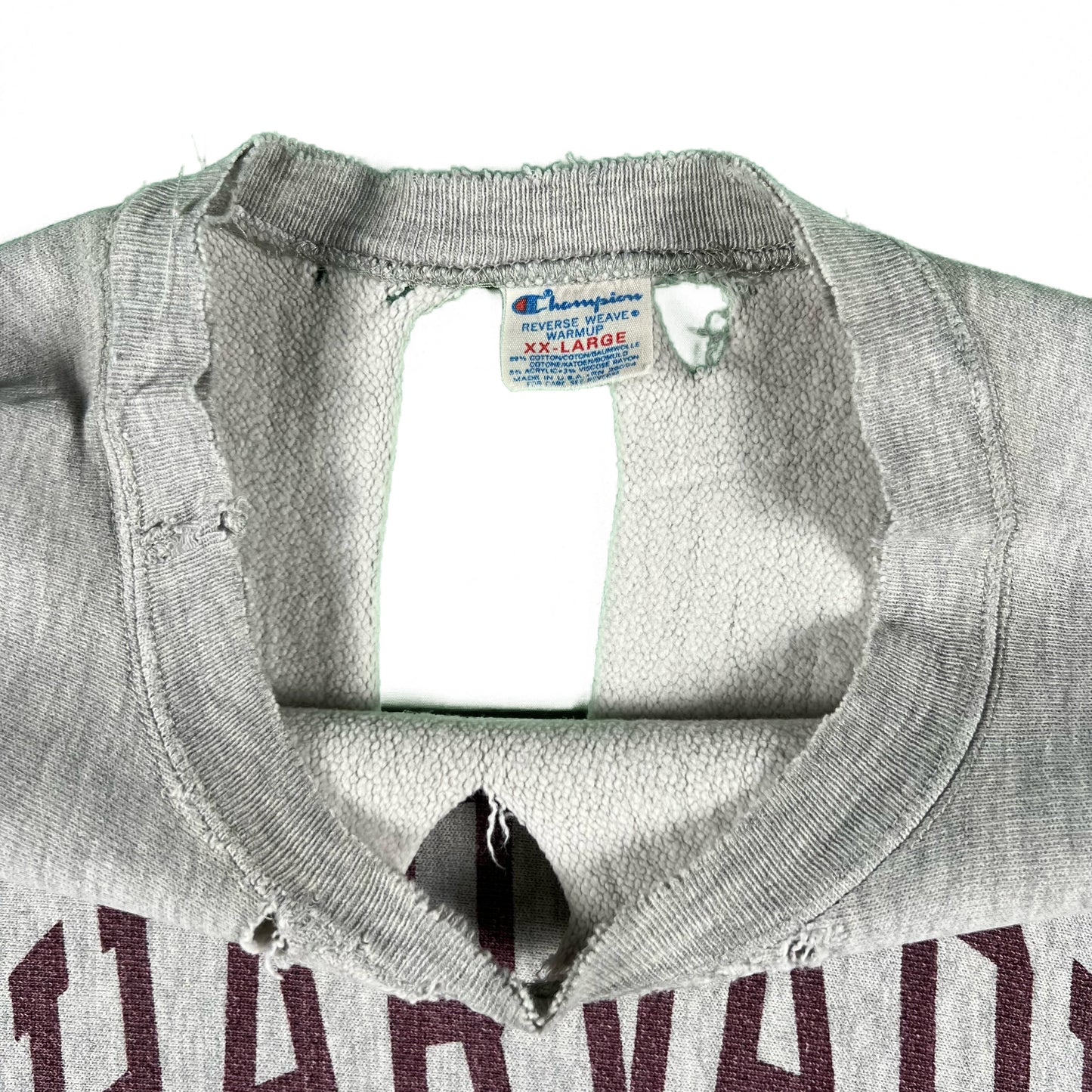 80s Harvard Thrashed Champion Reverse Weave- XL