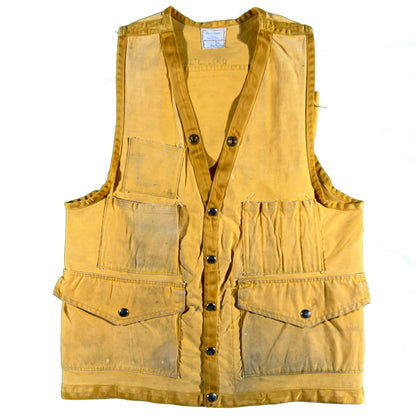 50s Mustard Canvas Hunting Vest- M