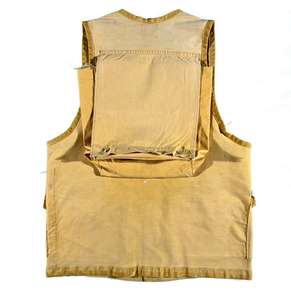 50s Mustard Canvas Hunting Vest- M