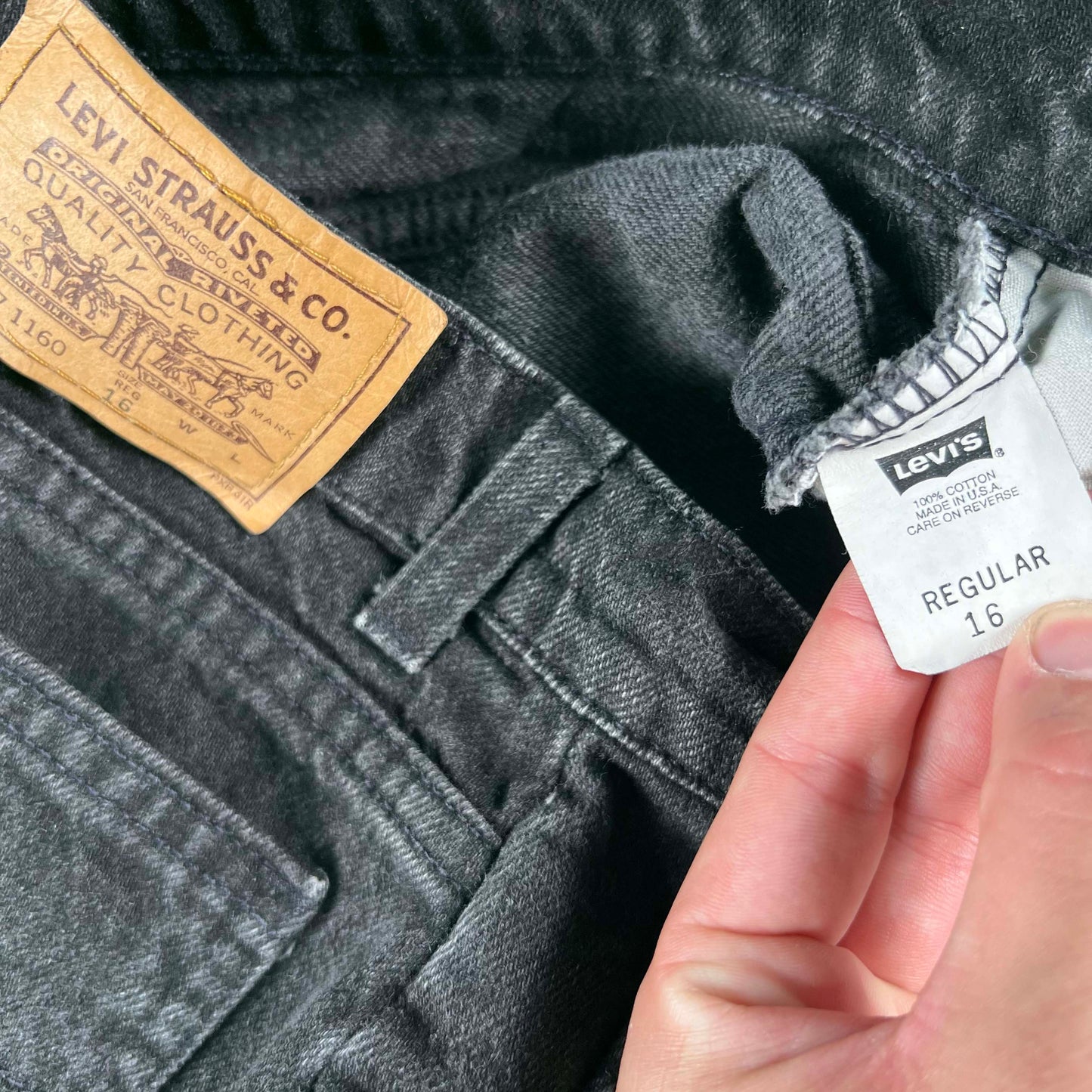 90s Black Levi's Orange Tab Flared Denim- 26x28.5