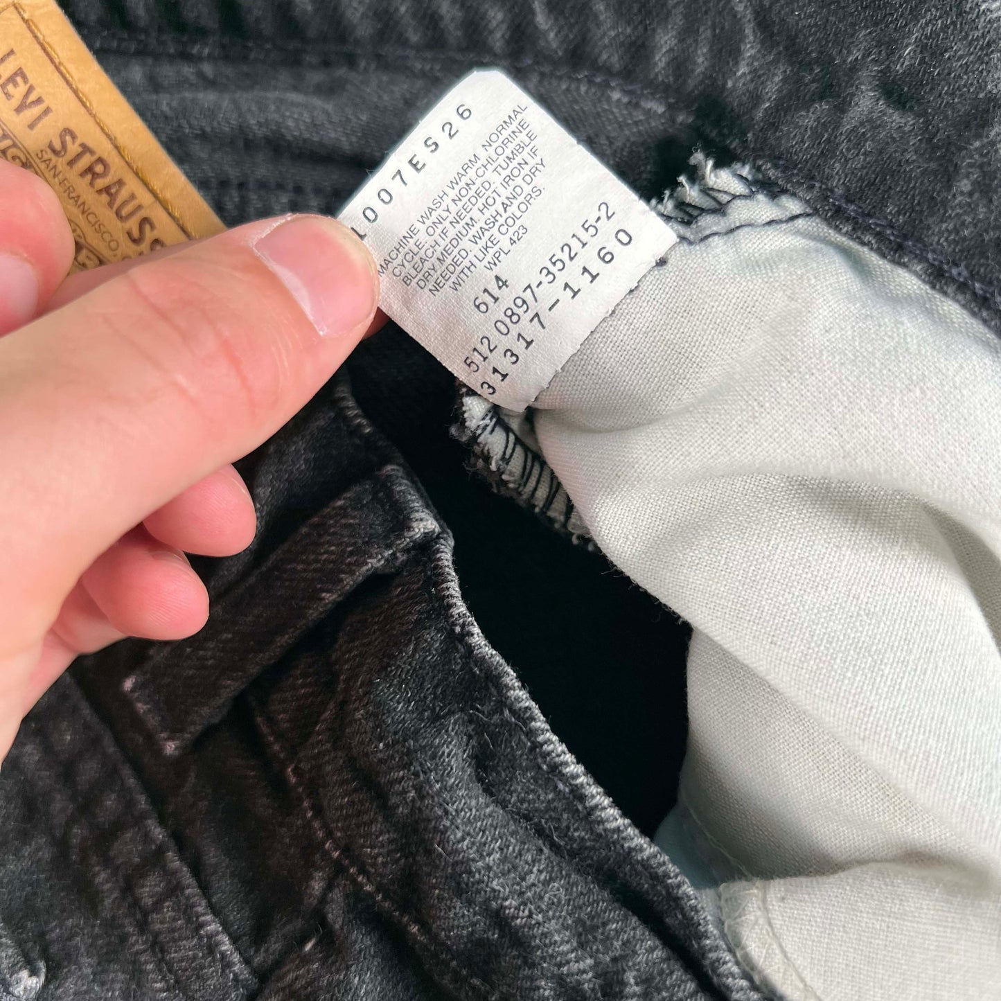 90s Black Levi's Orange Tab Flared Denim- 26x28.5