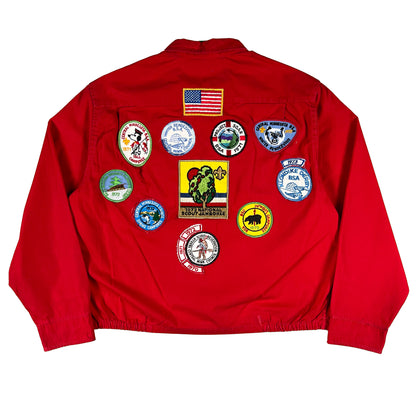 70s Patched Boxy BSA Jacket- M