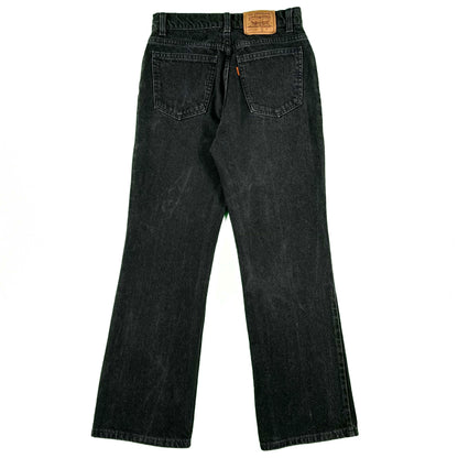 90s Black Levi's Orange Tab Flared Denim- 26x28.5