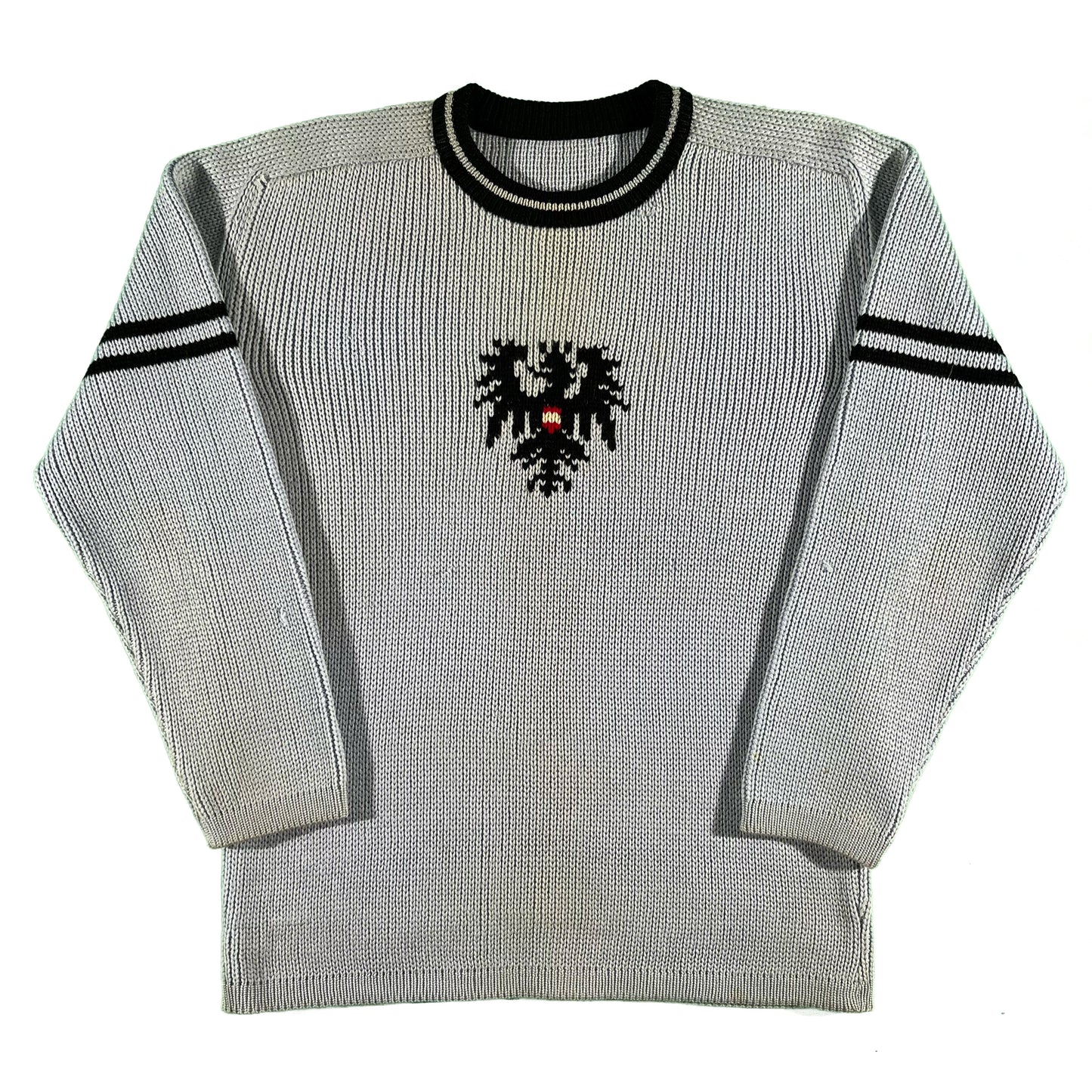 50s Austrian Coat of Arms Sweater- L