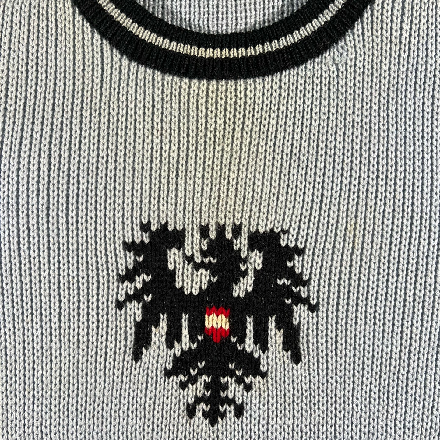 50s Austrian Coat of Arms Sweater- L