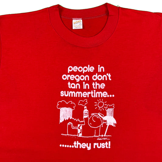 70s Rust in a Oregon Summer Tee- L
