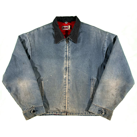 80s Big Mac Zip Up Denim Jacket- L