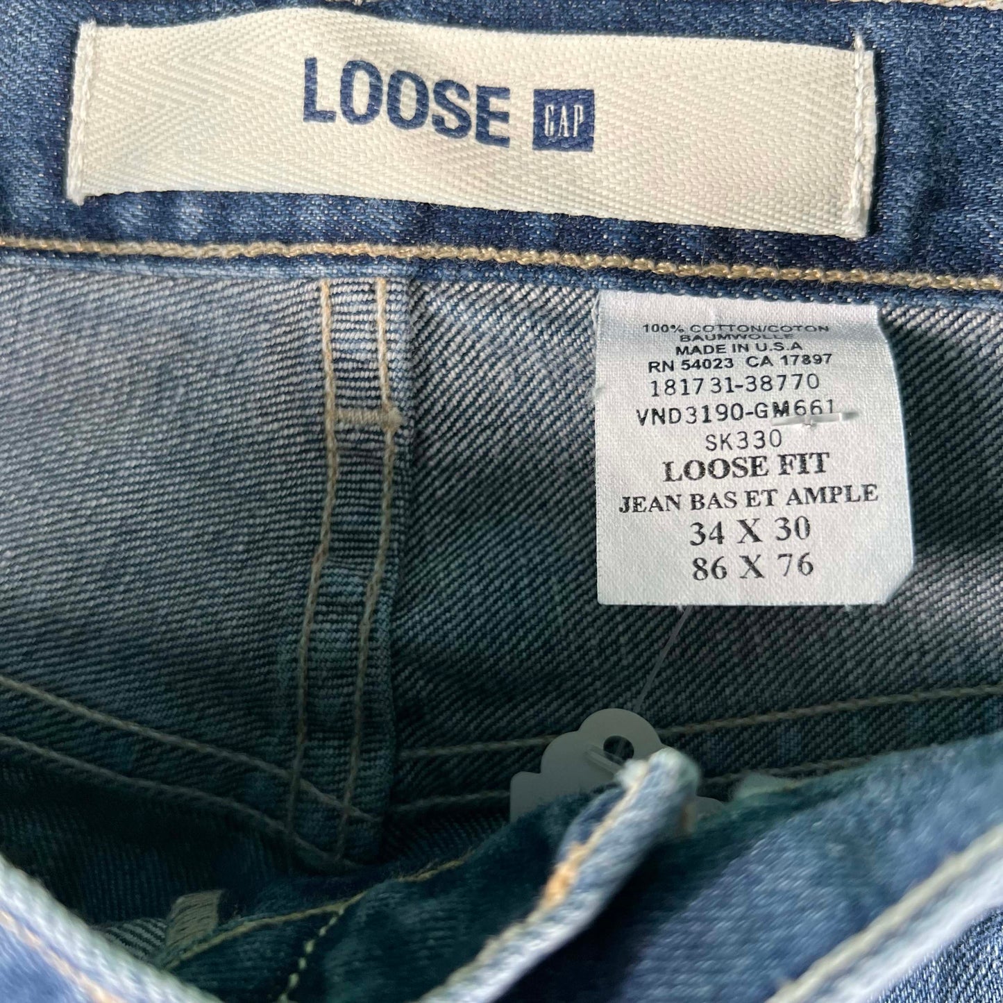 Vintage Gap Loose Fit Denim- SELECT PAIR