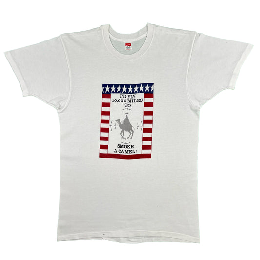 80s 'I'd Fly 10,000 Miles To Smoke a Camel' Tee- M