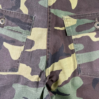 70s Chopped Camo Fatigue Shorts- 32x8.5