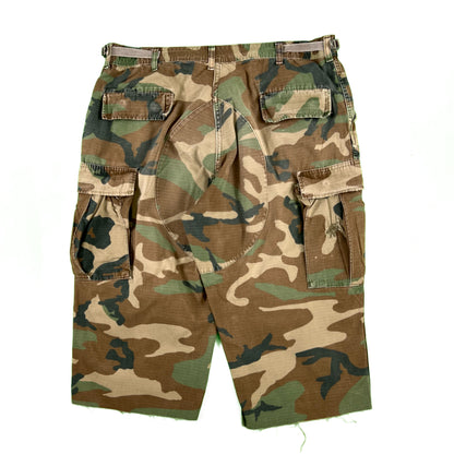 Vintage Chopped Camo Baggy Shorts- SELECT PAIR