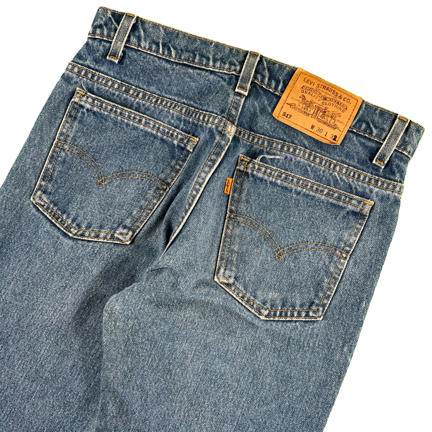 90s Raw Hem Levi's 517 Denim- 30x33