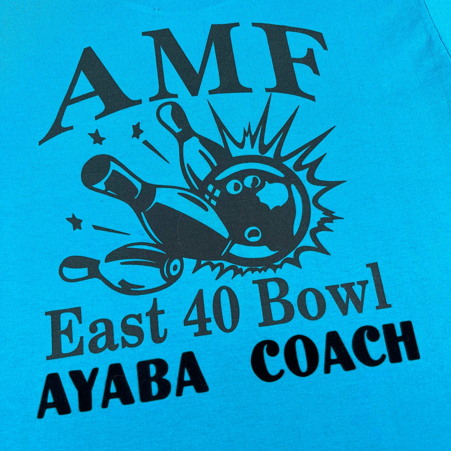 80s Flocked Bowling Tee- M