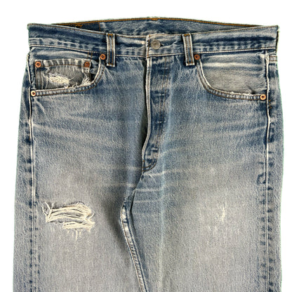 90s Repaired Levi's 501 Denim- 31x32.5