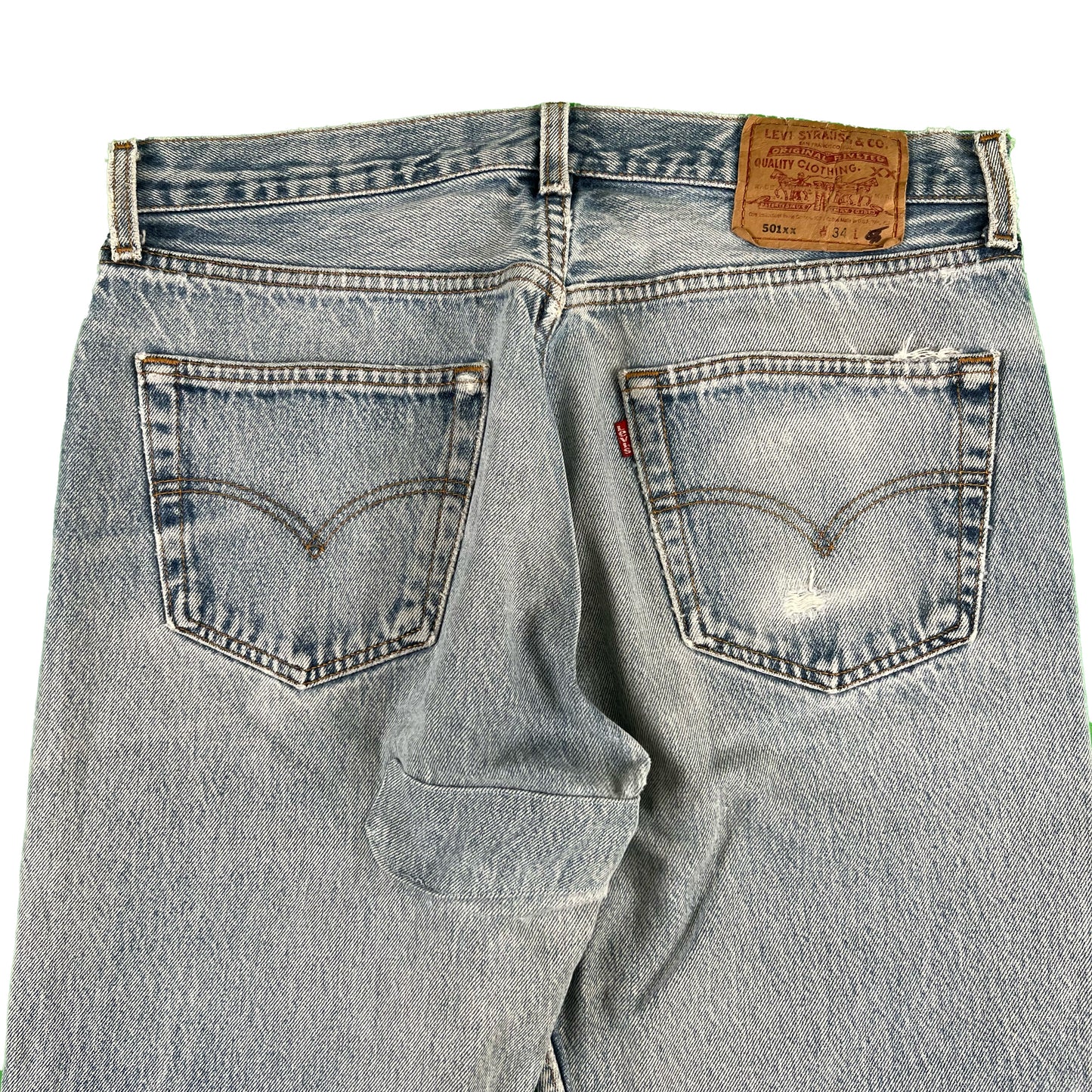 90s Repaired Levi's 501 Denim- 31x32.5