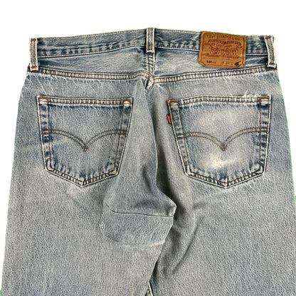 90s Repaired Levi's 501 Denim- 31x32.5