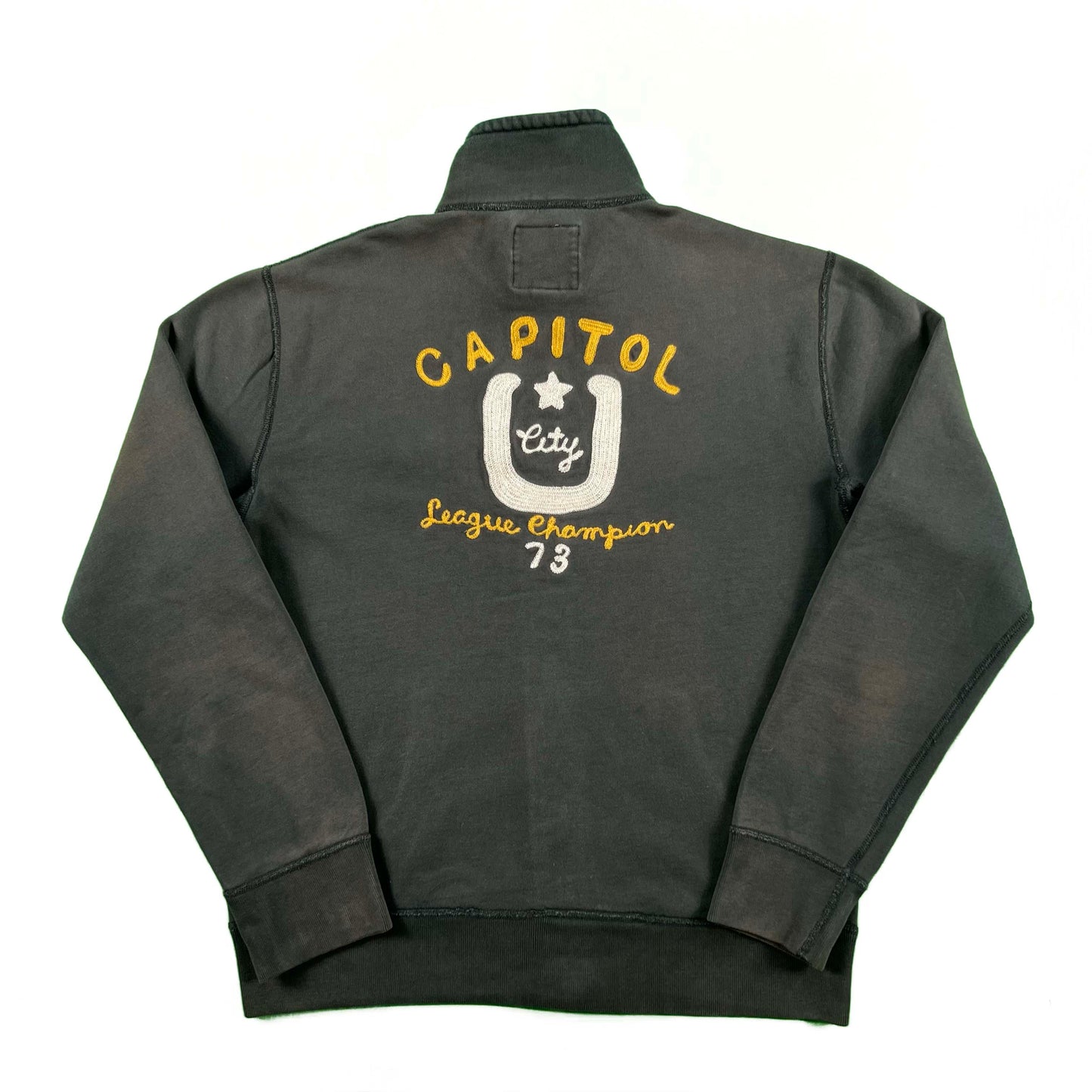 J.Crew 'Chain Stitched' Capitol Zip Up Sweatshirt- L