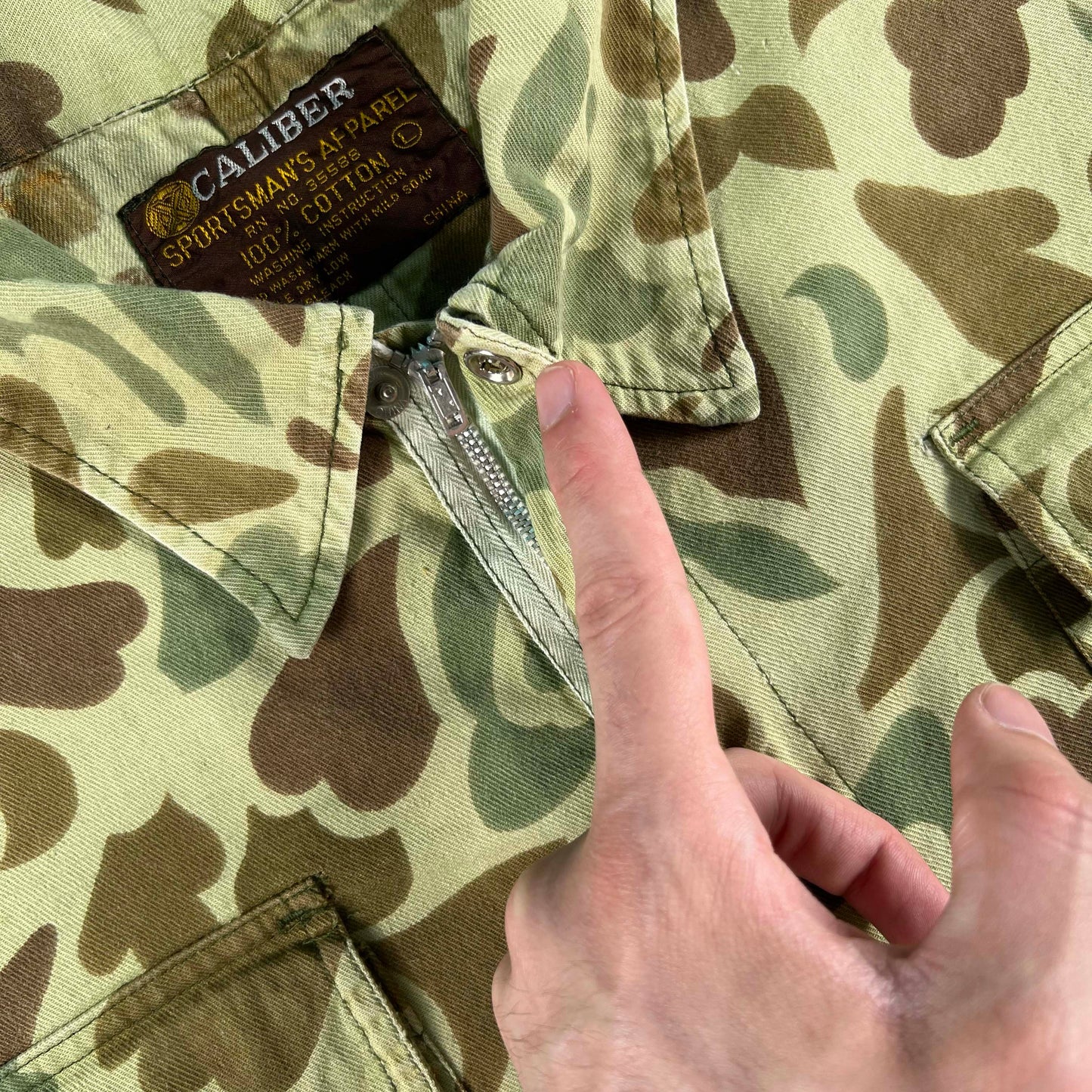 70s Modified Duck Camo Romper- L/XL