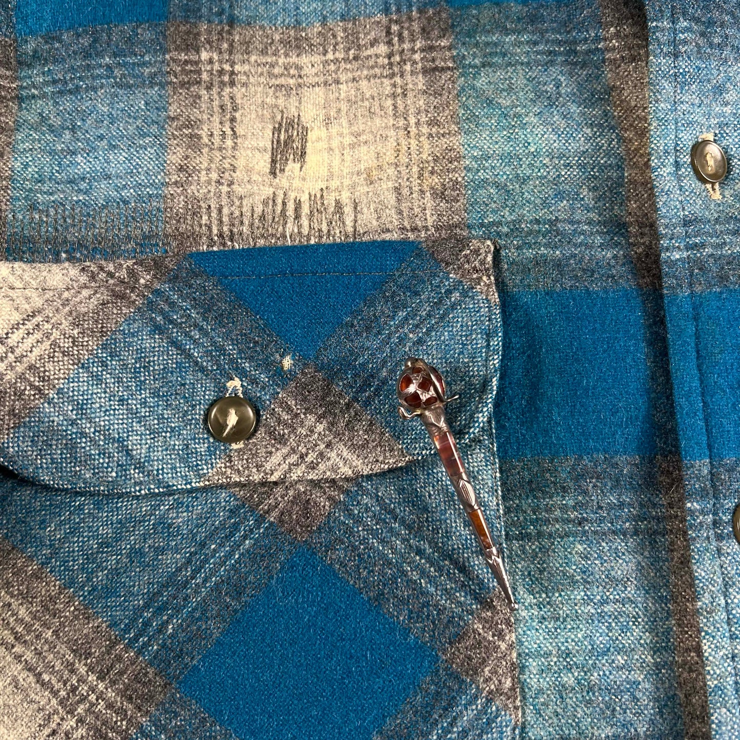 50s Levi's Wool Flannel Shirt- M