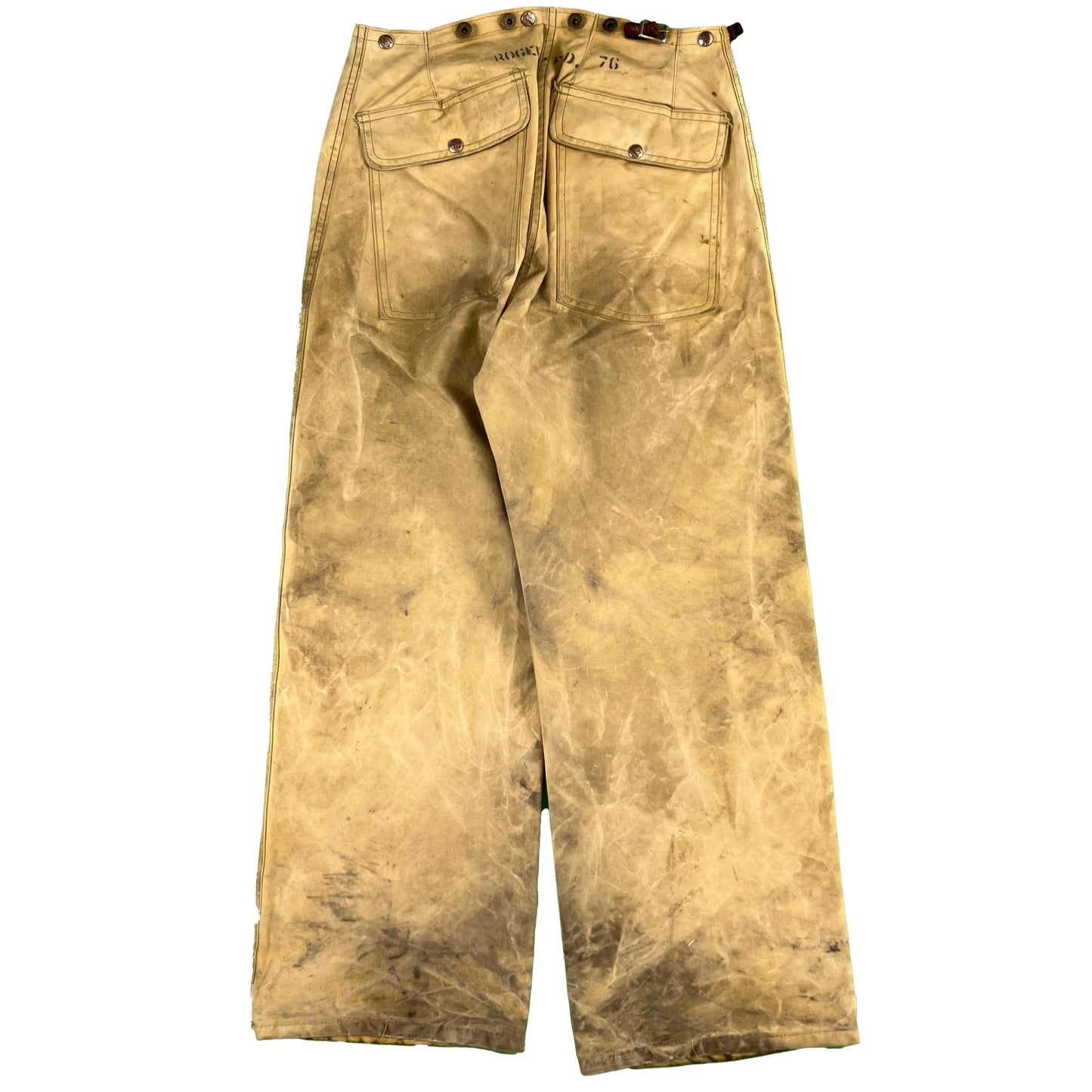 40s Canvas Firefighter Clasp Pants- 32x30.5