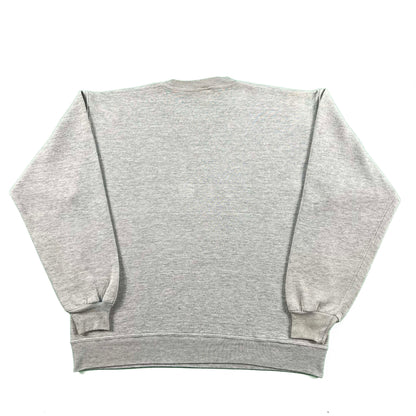 90s Grey Ghost Print Sweatshirt- XL