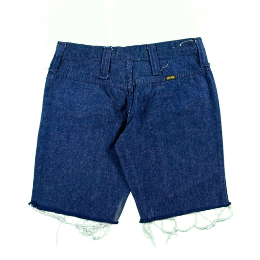 70s Maverick Cut Off Denim Bush Pants- 27x8.5