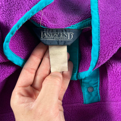 90s Lands' End T Snap Fleece Pullover- L