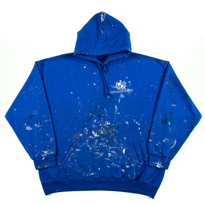 Blue Painter's Hoodie- XXL