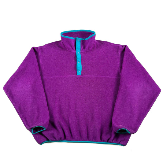90s Lands' End T Snap Fleece Pullover- L