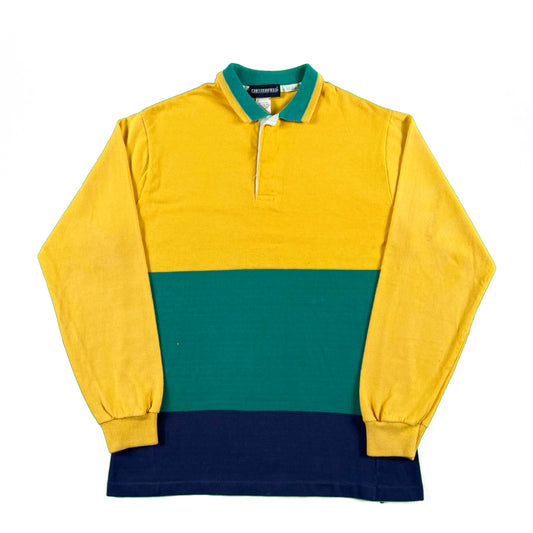 80s Color Block Rugby Polo- S