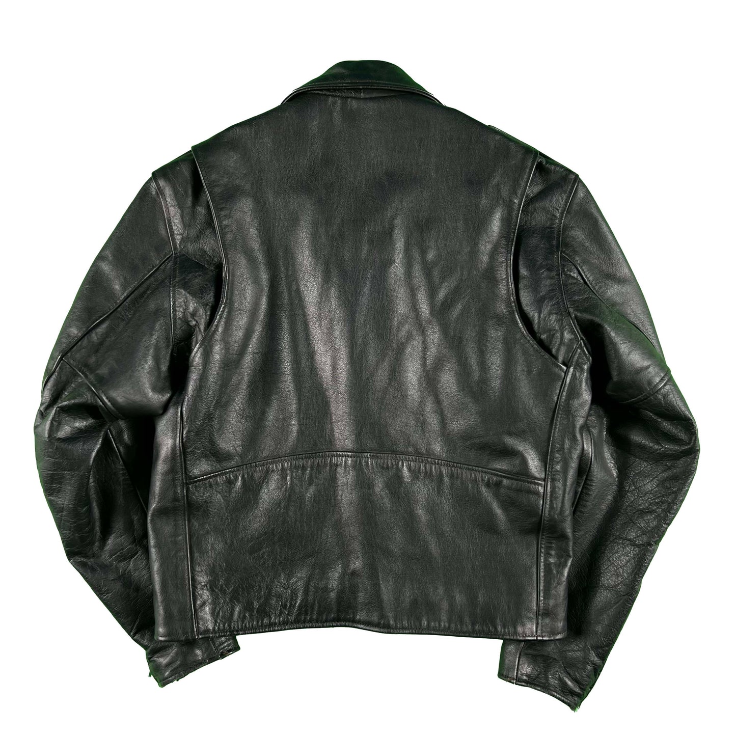 00s X-Element Black Leather Biker Jacket- M