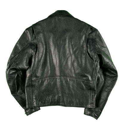 00s X-Element Black Leather Biker Jacket- M