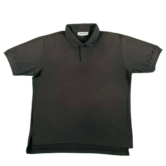 80s Faded Black Levi's Polo Shirt- L