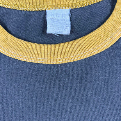 70s Sun Faded Black 'Red Level Tigers' Ringer Tee- S