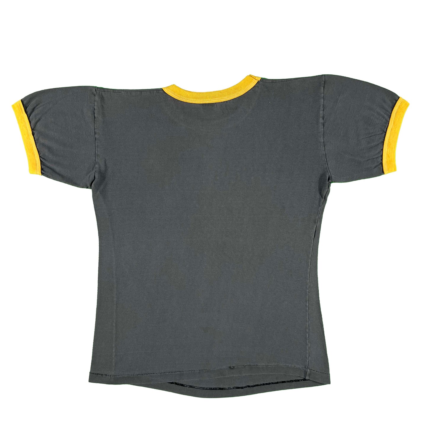 70s Sun Faded Black 'Red Level Tigers' Ringer Tee- S