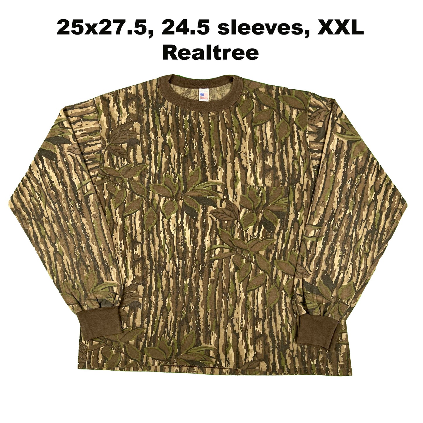 Vintage Blank Camo Long Sleeve Tee- SELECT SHIRT