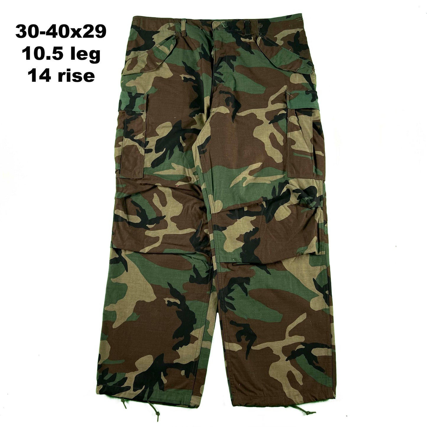 80s Baggy M-1951 Army Woodland Camo Cargos- SELECT PAIR