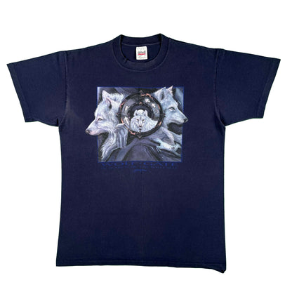 90s WOLF GATE Tee- L
