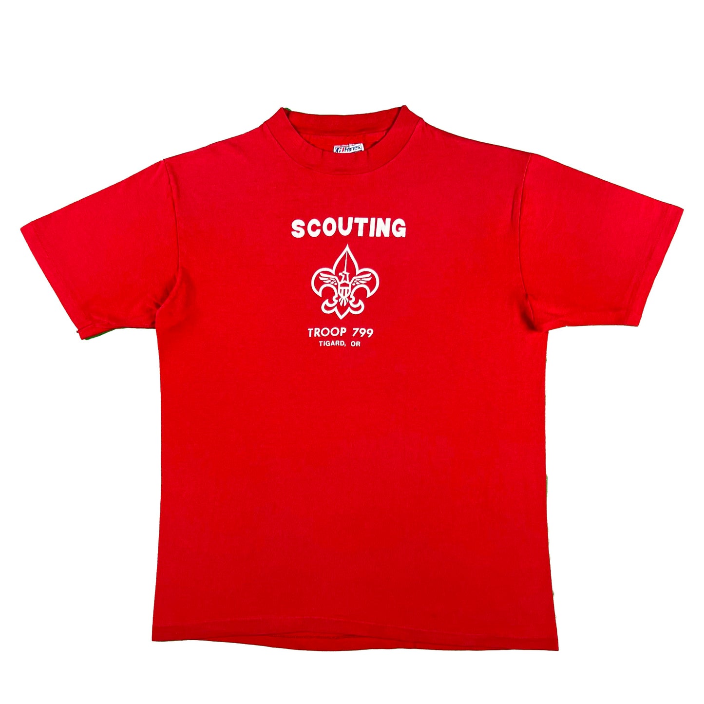 80s Tigard Oregon Scouting Troop Tee- M